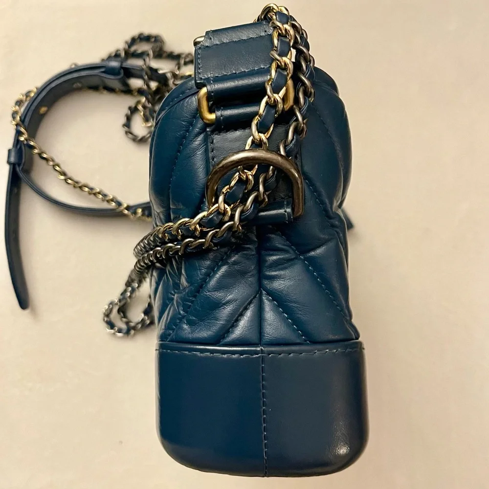 CHANEL Gabrielle Small Chevron Shoulder Bag
